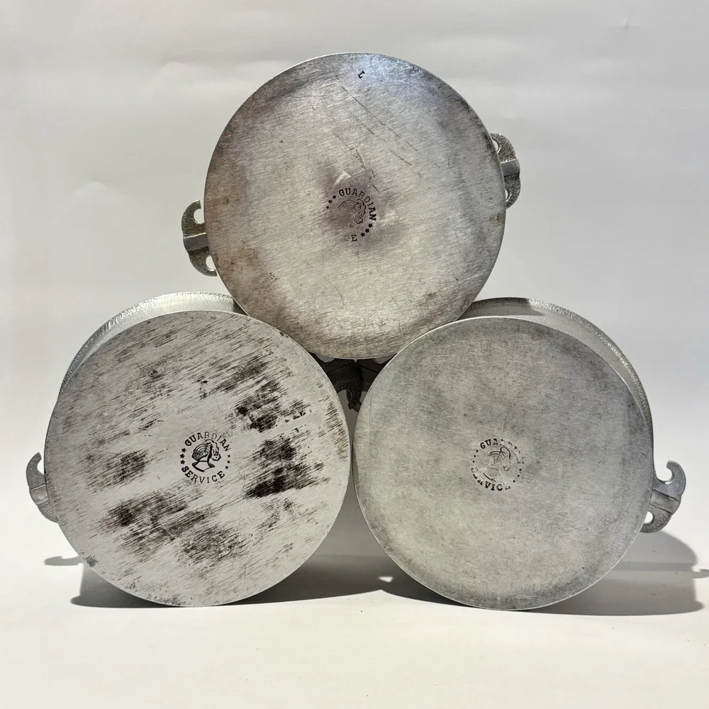 (3) Vintage Guardian Service‎ Cast Aluminum 8